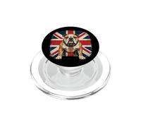 British Bulldog Union Jack Distressed Graphic PopSockets PopGrip for MagSafe