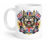 British Bulldog Union Jack Patriotic Coffee Mug Gift Mug