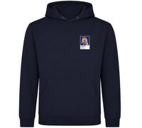 British Bulldog Wrestling Icon Frame Men's Hoodie - Navy / 3XL
