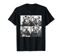 British Bulldogs Musicians Dogs Rock Music Emo Punk Band T-Shirt