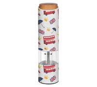 British Bus Flag White Electric Pepper Grinder Salt Grinder Mill
