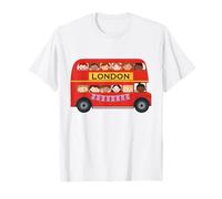 British Bus Iconic Double-Decker Public Transport London UK T-Shirt