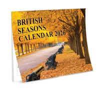 British Calendar 2026 UK British Changing Seasons 12 Month to View A4 Wall Calendar A3 When Open 2026 Seasons Calendar Papa Prints