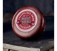British Caramelised Onion Cheddar Cheese Truckle - 200g | Mature Cheddar Infused with Sweet Caramelised Onion, Wax-Coated | Perfect for Cheese Boards, Gifts & Flavour Lovers