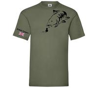 British Carpers Olive Green Men’s T-Shirt, Vinyl, Guaranteed Not to Crack Olive Green Men’s T-Shirt (as8, Alpha, m, Regular, Regular)