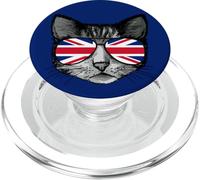 British Cat with UK Sunglasses PopSockets PopGrip for MagSafe