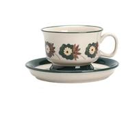 British Ceramic Coffee & Tea Set - European Style, Black Tea Pot, Bone China, Elegant Afternoon Tea Set for Adults