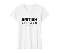 British Citizenship 2026 New Citizen 2026 Value Graphic T-Shirt, Women, White, S