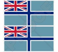 BRITISH CIVIL AIR ENSIGN Flag Britain UK 3" (75mm) Vinyl Bumper Stickers, Decals x2