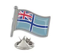 British Civil Air Ensign Flag Silver Lapel Pin Badge