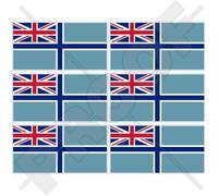 BRITISH CIVIL AIR ENSIGN Flag UK 40mm (1,6") Mobile, Cell Phone Vinyl Mini Stickers, Decals x6