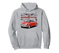 British Classic Car Red Mini sports car Pullover Hoodie
