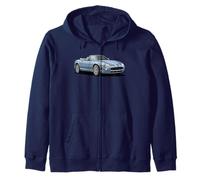 British Classic Sports Car Jaguar XK8 Zip Hoodie