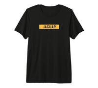 British Classic Sports Car Jaguar Yellow Registration Plate Premium T-Shirt