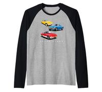 British Classic Sports Cars Elan Collection Elans Raglan Baseball Tee