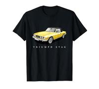 British Classic Sports Cars - Yellow Triumph Stag T-Shirt