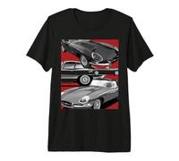 British Classic Super Jaguar Sports Car E Type Premium T-Shirt