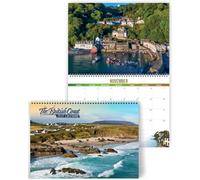 British Coast Calendar 2027, Spiral Wall Calendar UK, Month to View | Coastal scenery from England, Scotland, Wales & NI; space to write each day; hangs flat; FSC paper, carbon-neutral printer