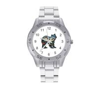 British Columbia Bear Men's Watches Stainless Steel Watch Strap Analog Quartz Watch Business Wristwatches