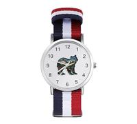 British Columbia Bear Sport Watch for Men Women Nylon Strap Wrist Watch Analog Quartz Watch