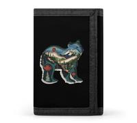 British Columbia Bear Trifold Wallet Cute Card Slots Holder Clutch Purse Wallets for Men Women