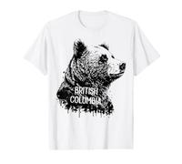 British Columbia Canada Bear Portrait Value Graphic T-Shirt