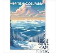 British Columbia Canada jigsaw 1000 piece | fun family activity for a rainy day at home to enjoy together with children and grandparents during the school holidays