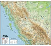 British Columbia map 850mm x 620mm