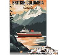 British Columbia Puzzle 1000 Piece Adult Jigsaw Puzzle Paper Puzzles for Adults Teenagers Teenager Man Woman Gift 38x26cm/1000pcs