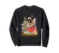 British Corgi Dog In King’s Guard Costume London England Sweatshirt