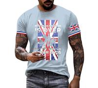 British Coronation Union Jack Hawaiian Shirts Mens Bunting Flags Print Great Britain Short Sleeve Plain Pique Top Designer Tshirt Collared Golf Tennis T-Shirts England Football Plus Size Blouses,3XL