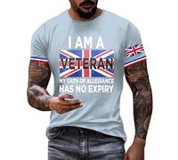 British Coronation Union Jack Men T Shirts United Kingdom Britain England Short Sleeve Cotton Regular-Fit Collared Polo Golf T-Shirts England Football Streetwear Top Tshirt,L