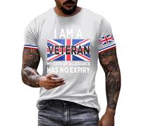 British Coronation Union Jack T Shirts for Men Graphic England Flag Short Sleeve Shirt Floral Classic Shirt Print Casual Regular Fit King Charles Coronation 2025 Modern Fitted Tees