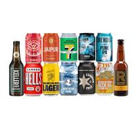 British Craft Beer Case Gift Set (12 Pack) - UK Lagers, IPAs & Pale Ales | Tasting Selection - Beer Gifts for Men - Alcohol Gift Set - British Gifts