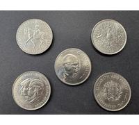 British Crown Coins Collection, Set of 5 Commemorative Coins