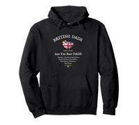 BRITISH DADS ARE THE BEST DADS' FATHERS DAY UNION JACK FLAG Pullover Hoodie