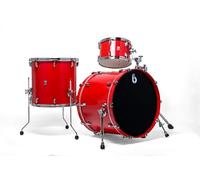 British Drum Co. Enigma Series Club Kit, Satin Scarlett, 12", 16", 22" (ENG-22-CB-SSC)