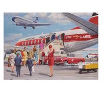 British Eagle Airways BOAC Vickers Viscount VC-10 Airliner Blank Birthday Card