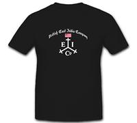 British East India Company Seal Insignia Crest War England England Piracy Freibrief Kaper Letter # 11214 T-Shirt - Black - X-Large