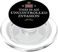 BRITISH ENGLAND PATRIOT PROUD SUPPORT UNCONTROLLED INVASION PopSockets PopGrip for MagSafe