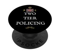 BRITISH ENGLAND PATRIOT SUPPORT PROTECT TWO TIER POLICING UK PopSockets Adhesive PopGrip