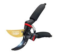 BRITISH FARMER'S CHOICE 8” Premium Secateurs Pruning Shears, Titanium Bypass Garden Tool, Blade Plant Clippers, Hand Pruners, Scissors for Plants, Rose, Flowers, Hedge Shears (Gold) (GS-Britsh-01)