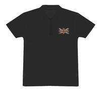 'British Flag ' Adult Polo Shirt/T-Shirt (XXL, Black) (PL00210904)