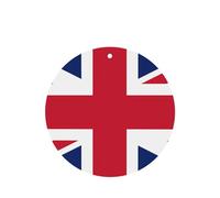 British flag Car Air Fresheners Set of 4-Lavender Scented Hanging Cards for Vehicle Interior, Double-Sided Printed Fragrance Decor for Car Home Closet