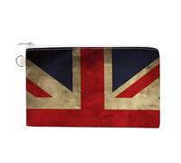 British Flag Coin Purse Lightweight Change Purse Mini Zipper Tool Bag Canvas Coin Wallets,Women Men