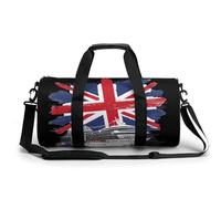 British Flag Cruise Ship Funny Large Gym Bag Novelty Lightweight Sports Duffel Bags Travel Tote Luggage Handbags 17.5 * 9 * 9 Inches