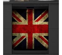 British Flag Dishwasher Magnetic Cover Kitchen Decor UK Flag Front Dishwasher Refrigerator Magnetic Cover Sticker Appliance Decorative Cover 23 x 26 Inches