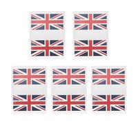British Flag Face Stickers 5 Sets Waterproof Football Match Body Decals