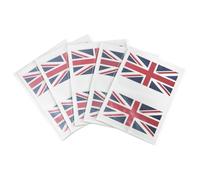British Flag Face Stickers 5 Sets Waterproof Paper Pvc Decals