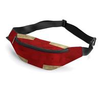 British Flag Fanny Packs with Zipper, Personalized Waist Bags with Multiple Pockets, Adjustable Sling Bag for Travel, Waterproof Belt Bag, Crossbody Bags for Unisex